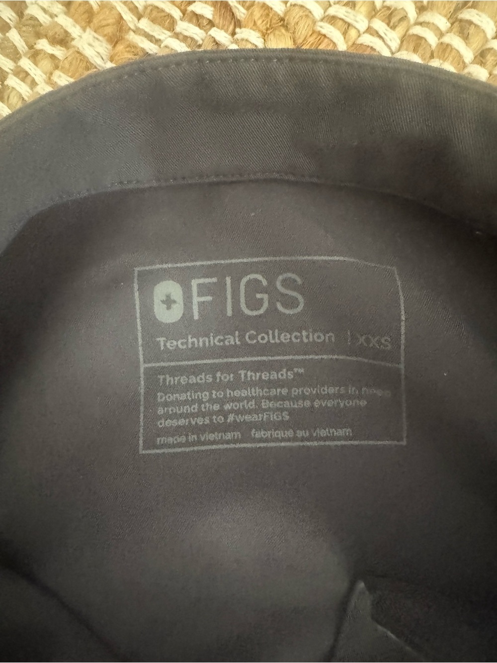 Figs dark gray Utility Jumpsuit with Red Waist Tie - Picture 4 of 4
